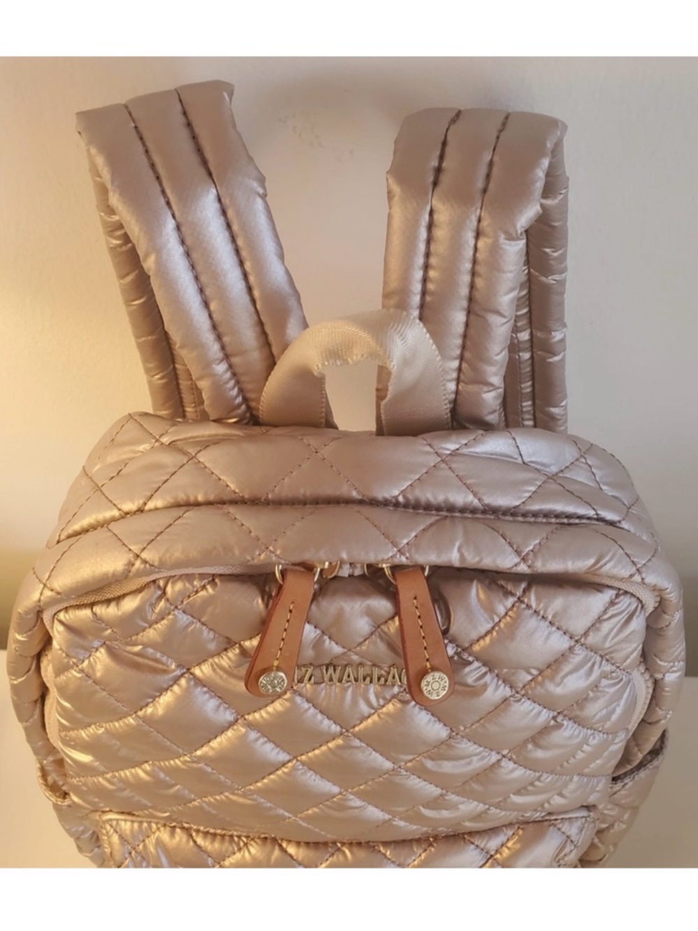 MZ WALLACE Small Metro Backpack - Metallic Rose NWOT - Picture 10 of 16